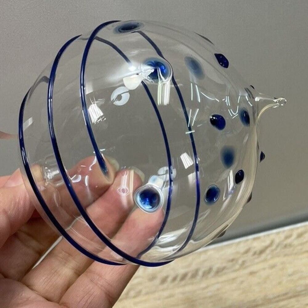 Hand Blown Glass Art Ornament Hanging Christmas Tree Friendship Ball Decor